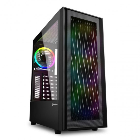 ATX Semi-tower Box Sharkoon RGB Wave Black