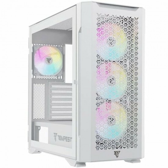 ATX Semi-tower Box Tempest Bastion  White