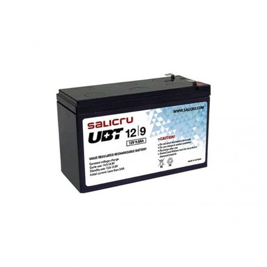 Battery for Uninterruptible Power Supply System UPS Salicru UBT 12/9 12/9 9 Ah 12V 9 Ah 12 V