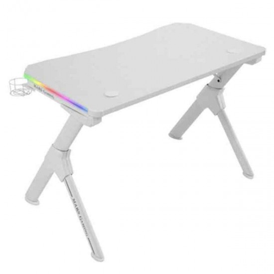 Desk Mars Gaming MGDRGBW White Steel