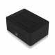 Dual Dock Station Ewent AAACET0186 Dual 2.5"-3.5" USB 3.1 ABS Black