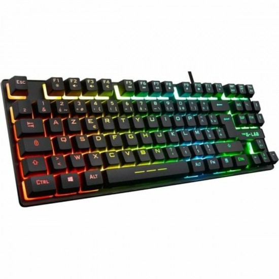 Gaming Keyboard The G-Lab Keyz Caesium TKL Black Spanish Qwerty