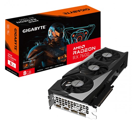 Graphics card Gigabyte Radeon RX 7600 GAMING OC 8G AMD AMD Radeon RX 7600 GDDR6