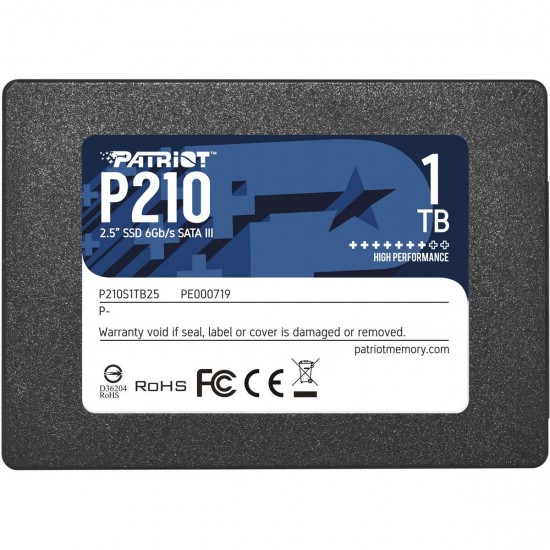 Hard Drive Patriot Memory P210 1 TB HDD 1 TB SSD