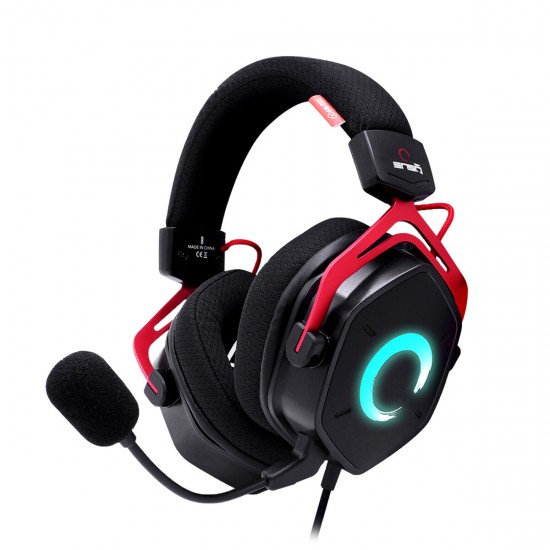 Headphones with Microphone FR-TEC FT2018 Black Red Headphones with Microphone FR-TEC FT2018 Black Red