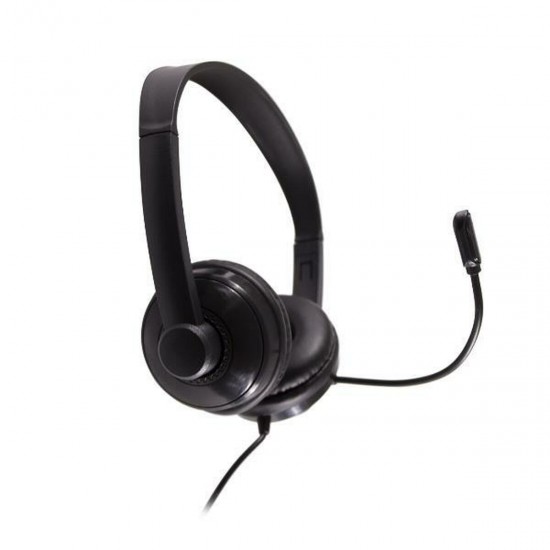 Headphones with Microphone Nilox NXAU0000001 Black