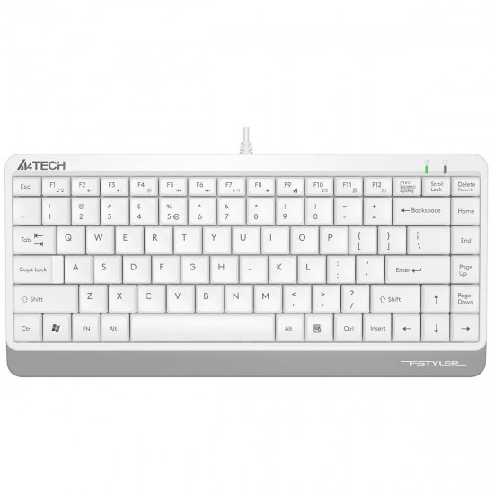 Keyboard A4 Tech A4TKLA47119 QWERTY White English