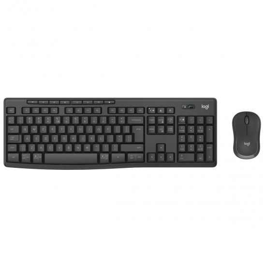 Keyboard and Mouse Logitech 920-012077 Graphite Monochrome English EEUU QWERTY Keyboard and Mouse Logitech 920-012077 Graphite Monochrome English EEUU QWERTY