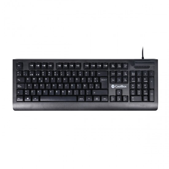 Keyboard CoolBox COO-TEC04DNI Black Spanish Qwerty QWERTY