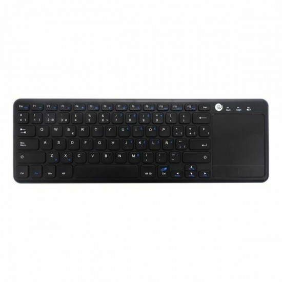 Keyboard with Touchpad CoolBox COO-TEW01-BK Black Spanish Qwerty