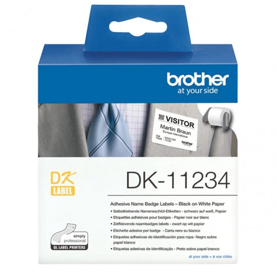 Labels Brother DK11234 White Black