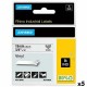 Laminated Tape for Labelling Machines Rhino Dymo ID1-19 19 x 5,5 mm Black White Stick Self-adhesives (5 Units)