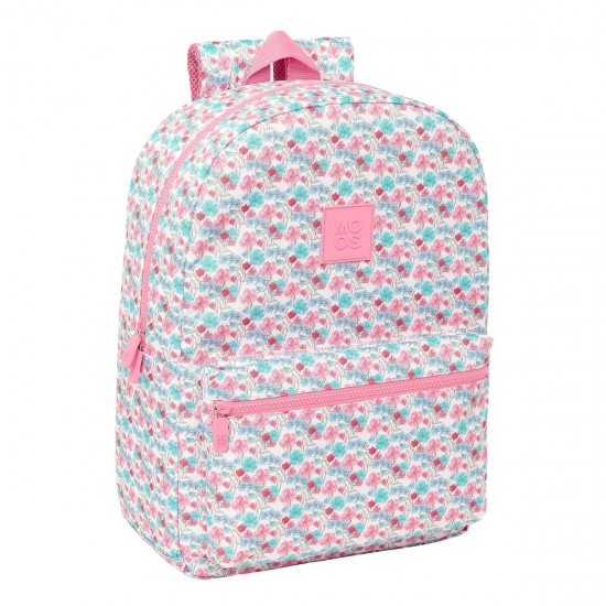 Laptop Backpack Moos Flores Multicolour 32 x 43 x 14 cm