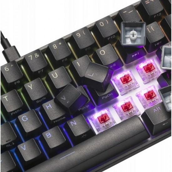 Mechanical keyboard Mad Catz KS63NMUSBL000-0 Black Multicolour Monochrome Mechanical keyboard Mad Catz KS63NMUSBL000-0 Black Multicolour Monochrome