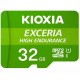 Micro SD Memory Card with Adaptor Kioxia Exceria High Endurance Class 10 UHS-I U3 Green