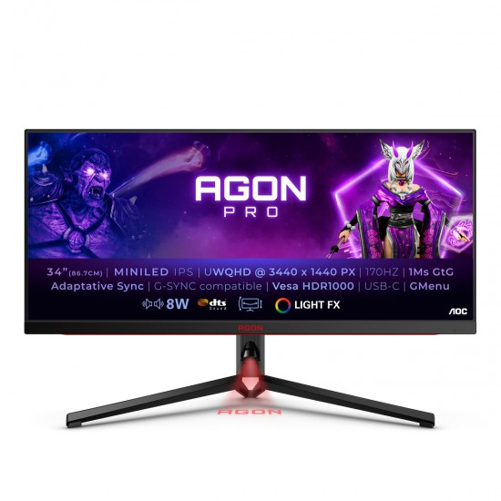 Monitor AOC AG344UXM UltraWide Quad HD 34" 170 Hz