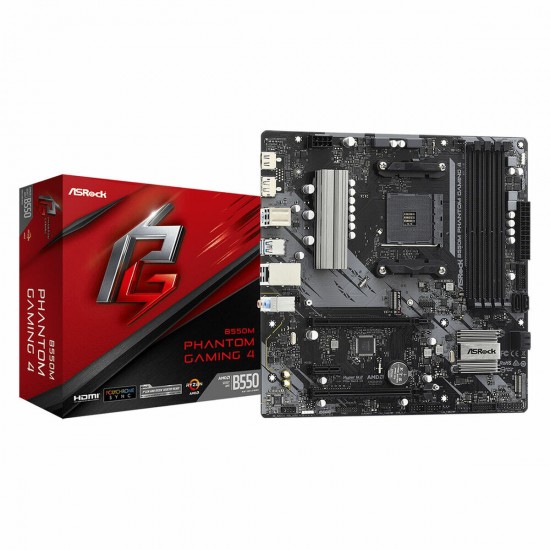 Motherboard ASRock B550M Phantom Gaming 4 AMD B550 AMD AM4