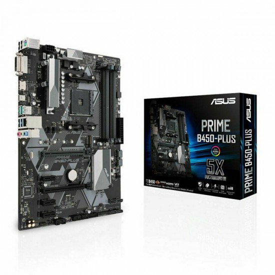 Motherboard Asus PRIME B450-PLUS ATX DDR4 AM4 AMD B450 AMD AM4 Motherboard Asus PRIME B450-PLUS ATX DDR4 AM4 AMD B450 AMD AM4