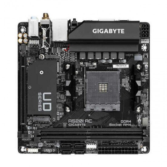 Motherboard Gigabyte A520I AC   AM4     AMD A520 AMD AMD AM4