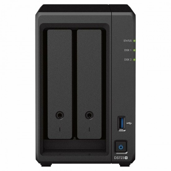 NAS Network Storage Synology DS723+ Black AM4 Socket: AMD Ryzen™ AMD Ryzen R1600