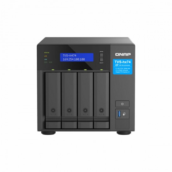 Network Storage Qnap TVS-H474 Black