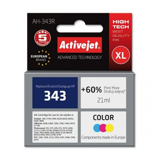 Original Ink Cartridge Activejet AH-339R Cyan/Magenta/Yellow