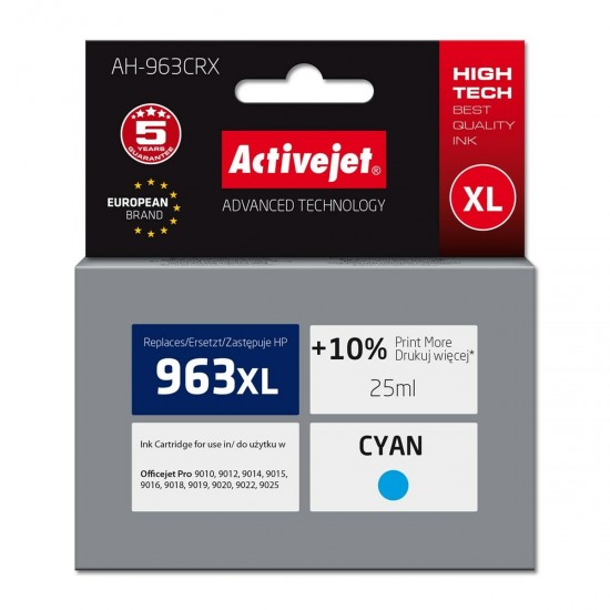 Original Ink Cartridge Activejet AH-963CRX Blue