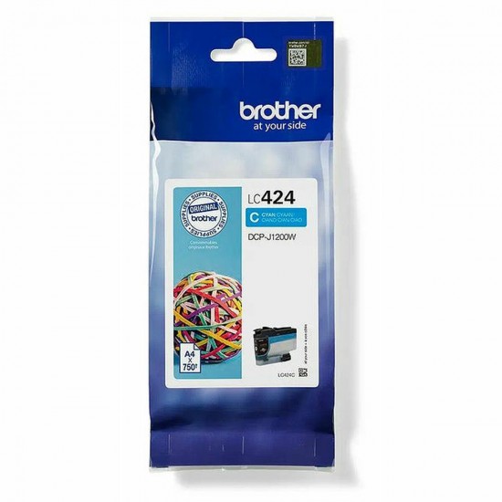 Original Ink Cartridge Brother LC-424C Cyan