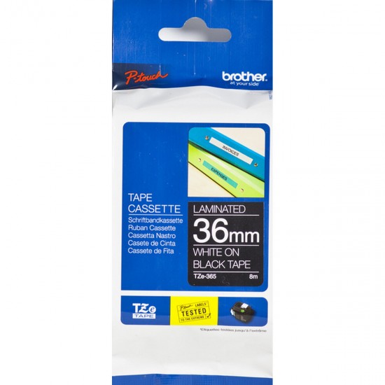 Original Ink Cartridge Brother TZE-365 White/Black