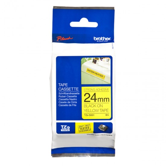 Original Ink Cartridge Brother TZeS651 Yellow Black/Yellow