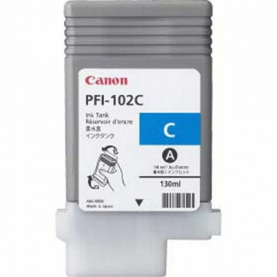 Original Ink Cartridge Canon PFI-102C Blue Cyan