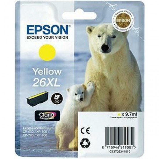 Original Ink Cartridge Epson 26XL Yellow