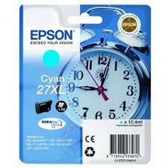 Original Ink Cartridge Epson 27XL DURABrite Ultra Cyan