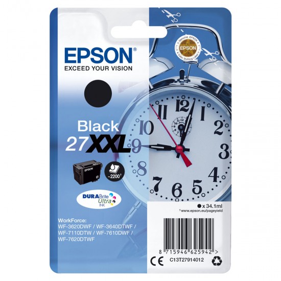 Original Ink Cartridge Epson 27XXL Black