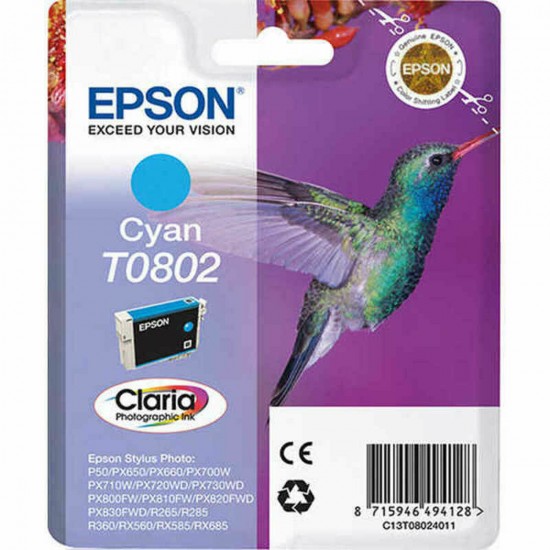 Original Ink Cartridge Epson C13T08024011 Cyan