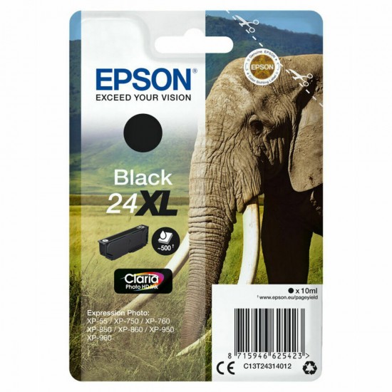 Original Ink Cartridge Epson C13T24314012 8,7 ml-10 ml Black