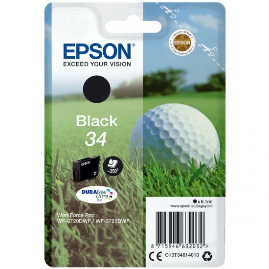 Original Ink Cartridge Epson C13T34614020 Black