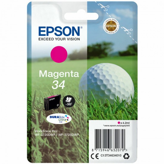 Original Ink Cartridge Epson C13T34634010 Magenta