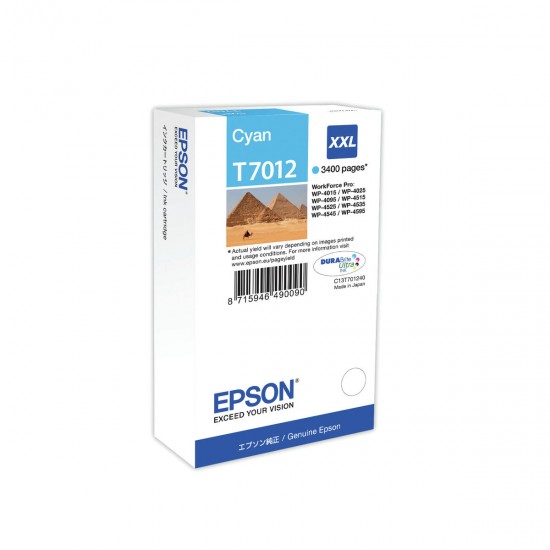 Original Ink Cartridge Epson C13T70124010 Cyan