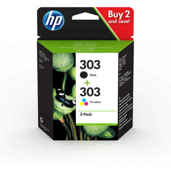 Original Ink Cartridge HP 303 Black Yellow Cyan Magenta Original Ink Cartridge HP 303 Black Yellow Cyan Magenta