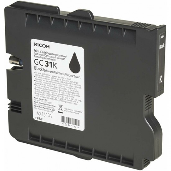 Original Ink Cartridge Ricoh GC31BK Black