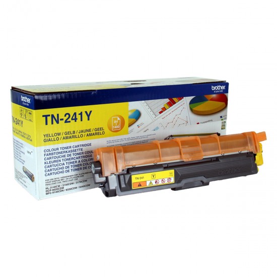 Original Toner Brother TN-241Y Yellow Black