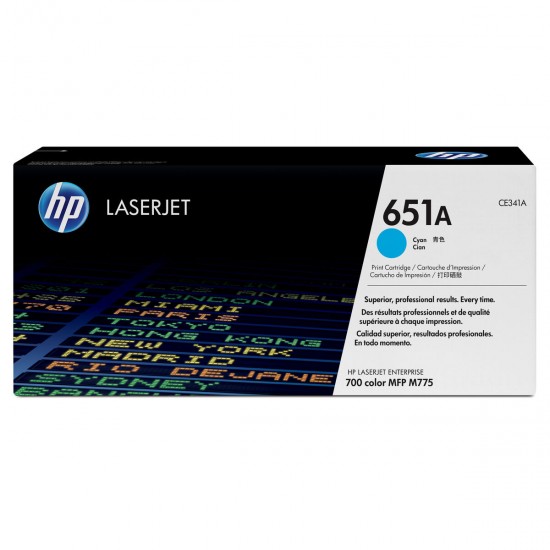 Original Toner HP 651A Black Cyan