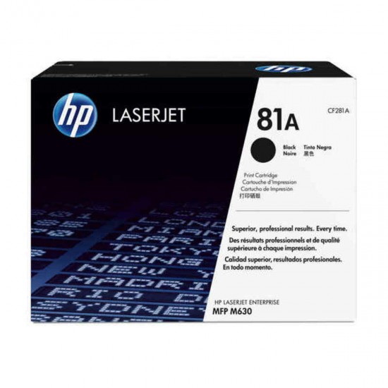 Original Toner HP 81A Black Original Toner HP 81A Black