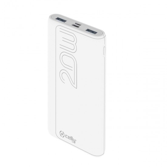 Powerbank Celly PBPD10000EVOWH White