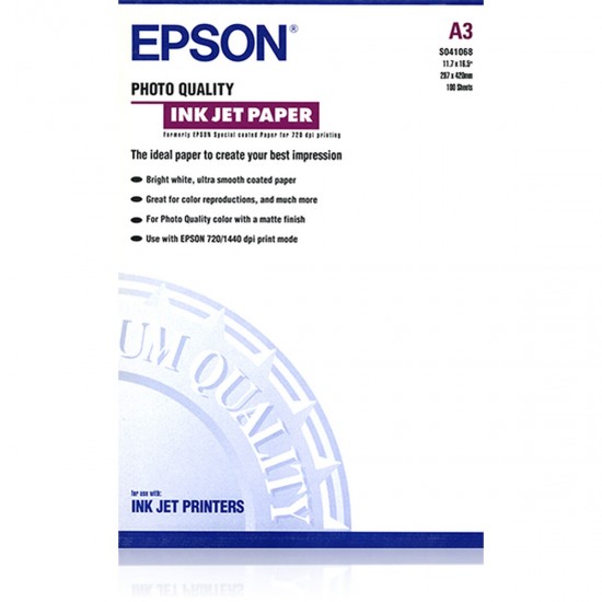 Printer Paper Epson C13S041068 White A3 (1 Unit)