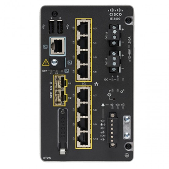 Switch CISCO IE-3400-8T2S-E