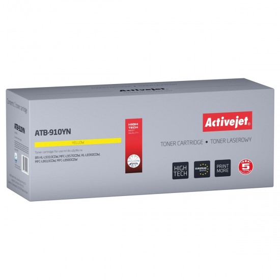 Toner Activejet ATB-910YN Yellow Toner Activejet ATB-910YN Yellow