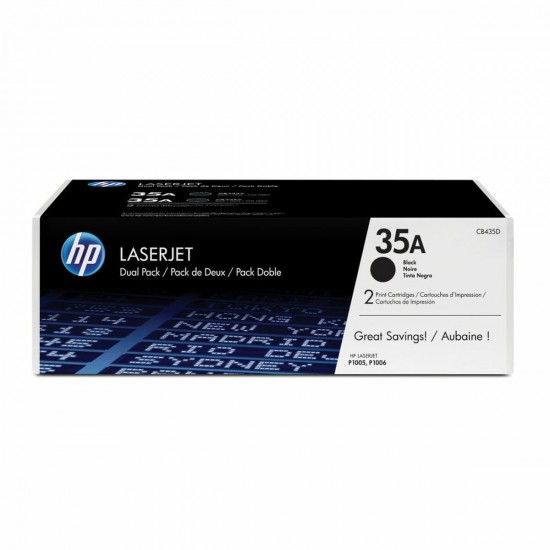 Toner HP CB435AD Black (2 Units)