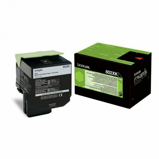 Toner Lexmark 802XK Black